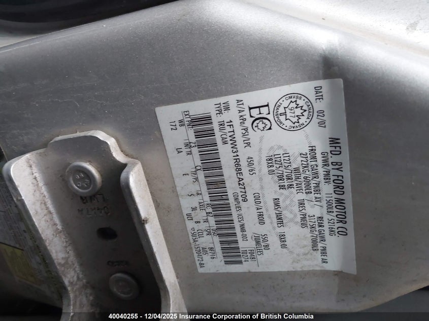 1FTWW31R68EA27709 2008 FORD F350 photo no. 9