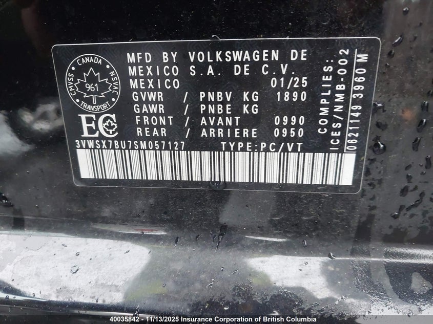 3VWSX7BU7SM057127 2025 VOLKSWAGEN JETTA photo no. 9