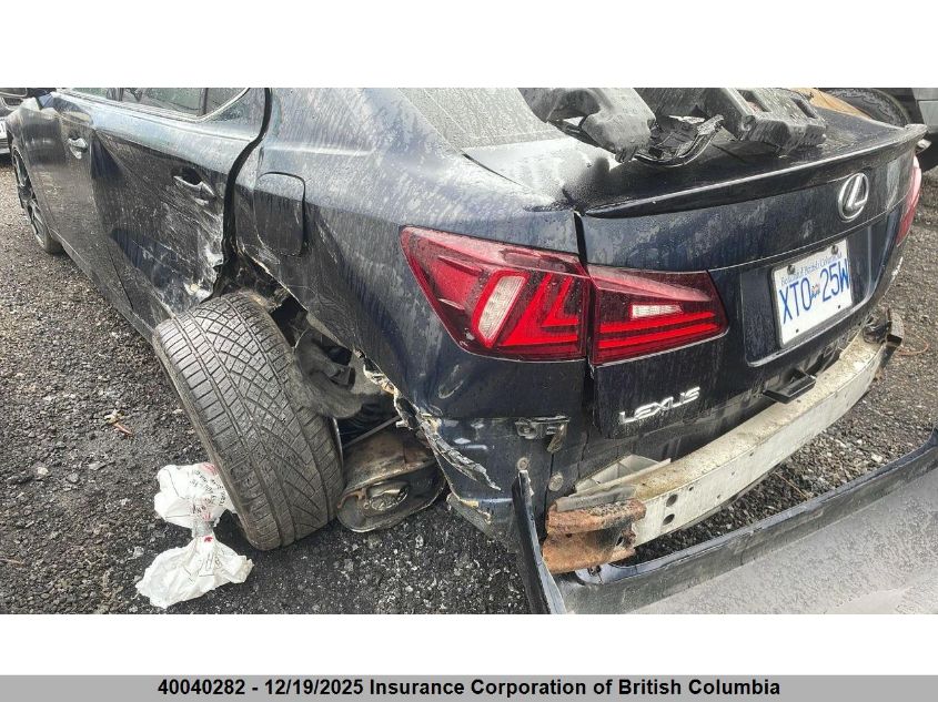 2006 Lexus Is 350 VIN: JTHBE262262002892 Lot: 40040282