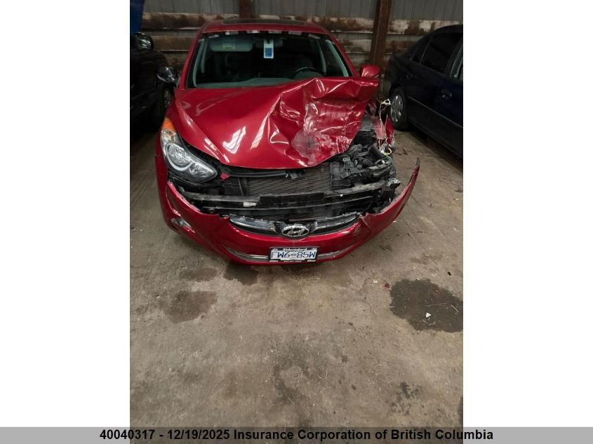 2013 Hyundai Elantra Gls/Limited VIN: 5NPDH4AE4DH431087 Lot: 40040317