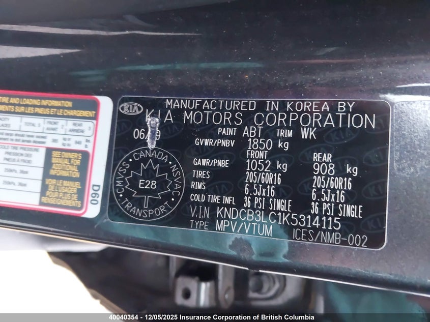 KNDCB3LC1K5314115 2019 KIA NIRO photo no. 9