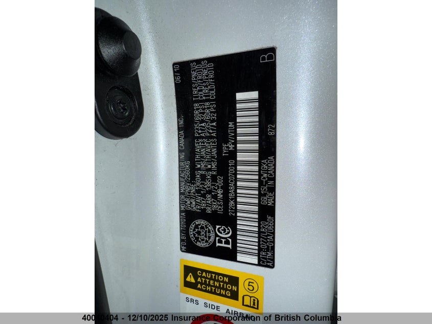 2T2BK1BA8AC070010 2010 LEXUS RX photo no. 7
