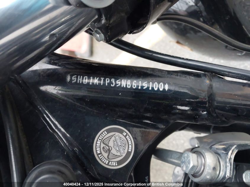 2022 Harley-Davidson Fltrxs VIN: 5HD1KTP35NB615100 Lot: 40040424