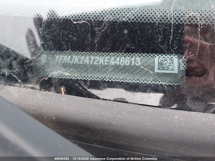 2019 Ford Expedition Max Limited VIN: 1FMJK2AT2KEA46613 Lot: 40040352