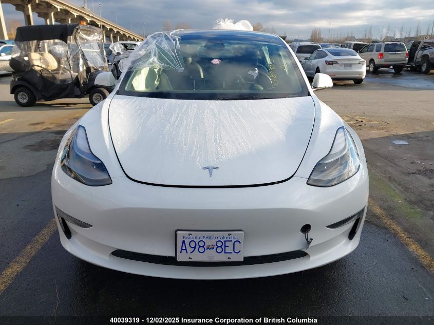 2023 Tesla Model 3 VIN: 5YJ3E1EA3PF404671 Lot: 40039319