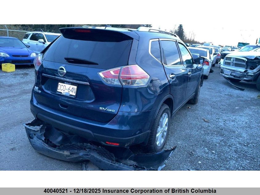 2016 Nissan Rogue VIN: 5N1AT2MVXGC852325 Lot: 40040521