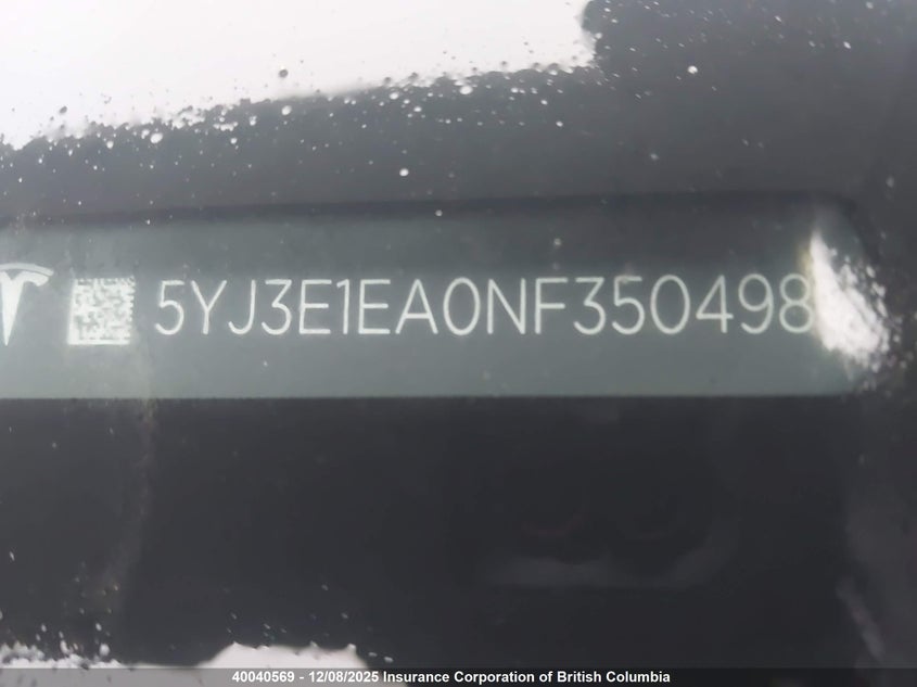 5YJ3E1EA0NF350498 2022 TESLA MODEL 3 photo no. 19