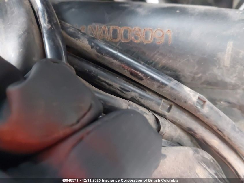 2022 Yamaha Xt250 VIN: JYADG24N4NA003091 Lot: 40040571