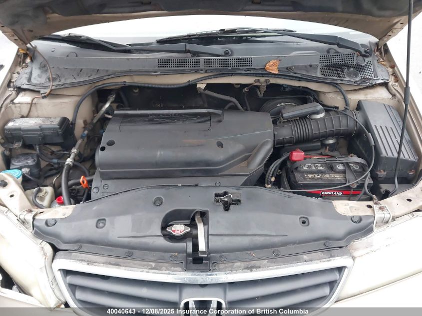 2002 Honda Odyssey Exl VIN: 2HKRL18082H012542 Lot: 40040643