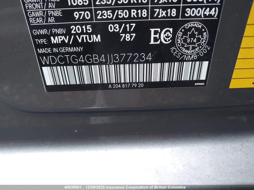WDCTG4GB4JJ377234 2018 MERCEDES-BENZ GLA-KLASSE photo no. 9