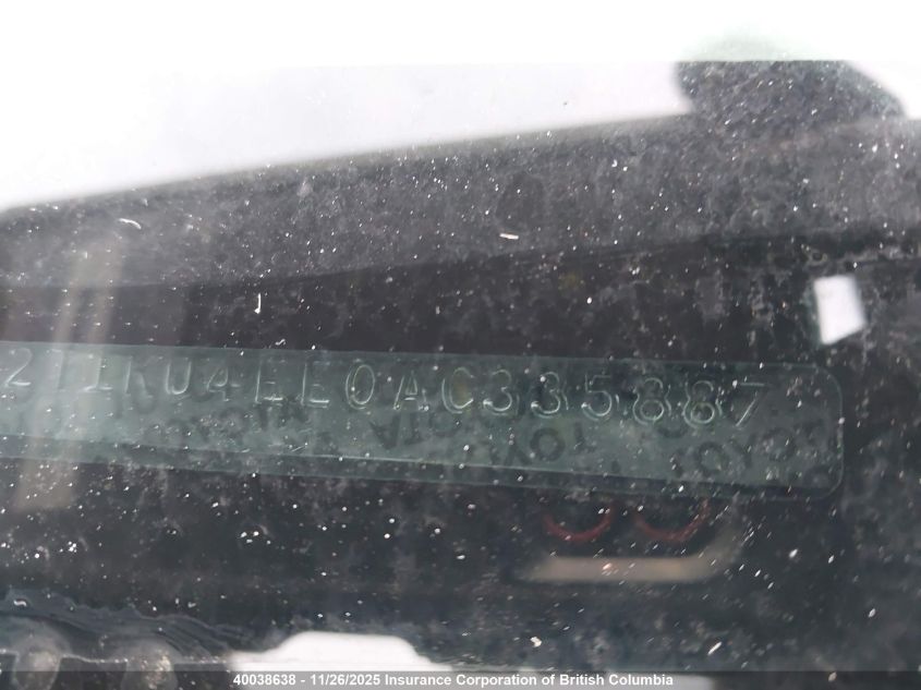 2010 Toyota Corolla Matrix VIN: 2T1KU4EE0AC335887 Lot: 40038638