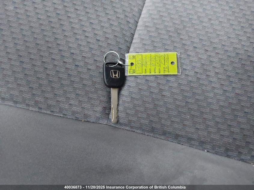 2004 Honda Civic Dx Vp VIN: 2HGES16364H919320 Lot: 40036873