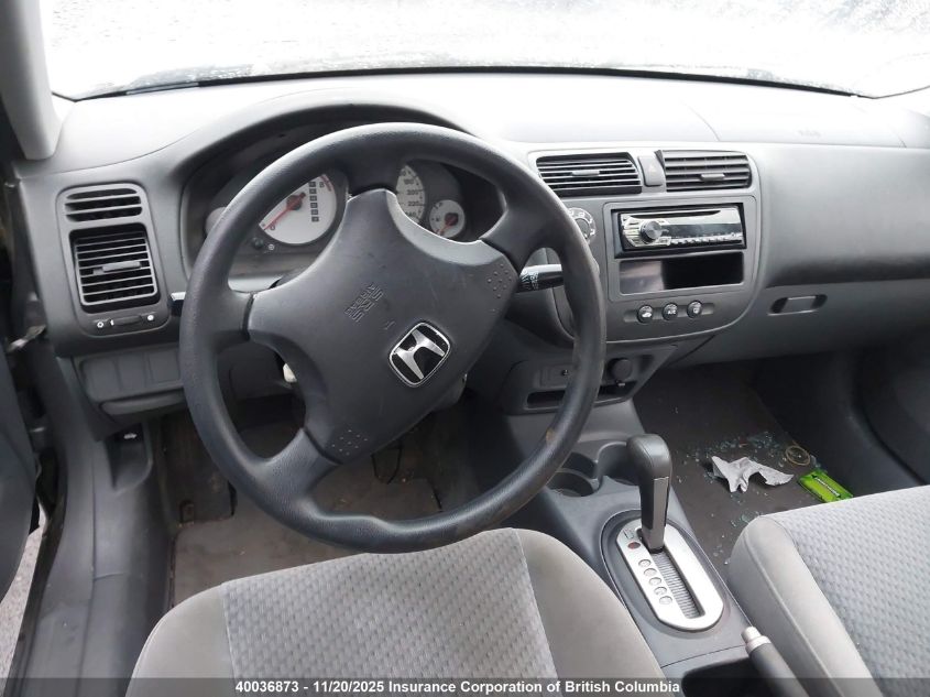 2004 Honda Civic Dx Vp VIN: 2HGES16364H919320 Lot: 40036873