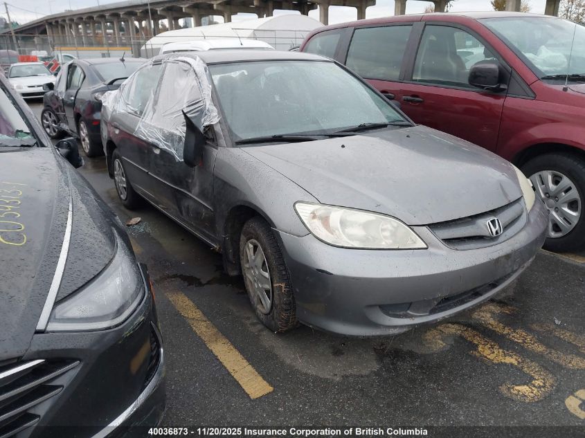 2004 Honda Civic Dx Vp VIN: 2HGES16364H919320 Lot: 40036873