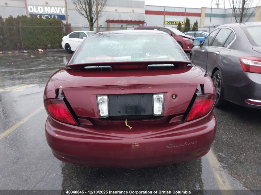 2003 Pontiac Sunfire VIN: 3G2JB12F03S135101 Lot: 40040845