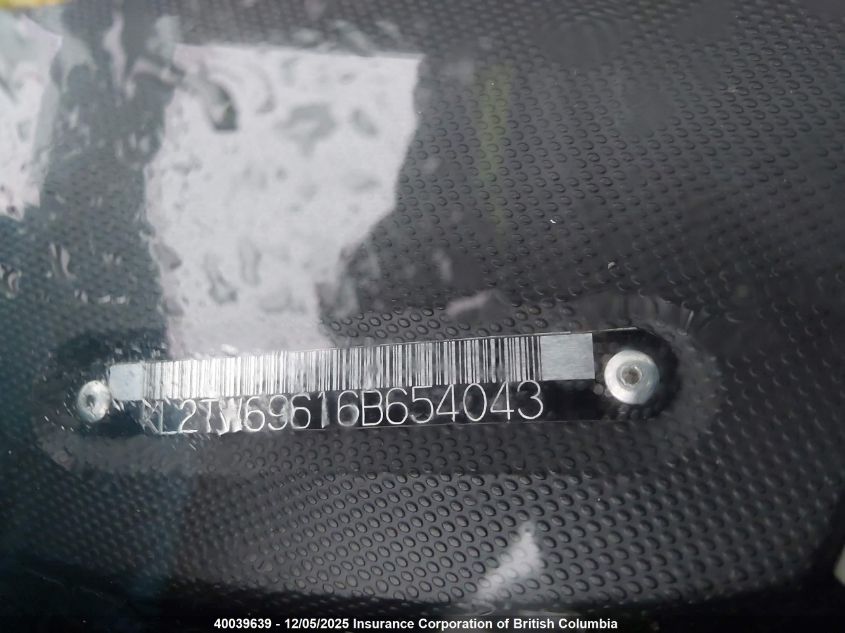 2006 Pontiac Wave Lt VIN: KL2TW69616B654043 Lot: 40039639