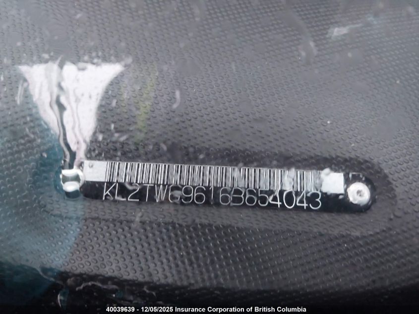 2006 Pontiac Wave Lt VIN: KL2TW69616B654043 Lot: 40039639