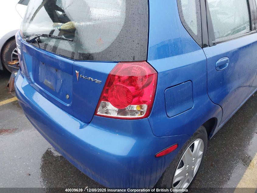 2006 Pontiac Wave Lt VIN: KL2TW69616B654043 Lot: 40039639