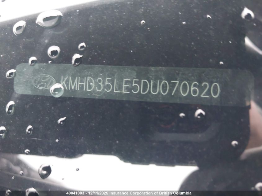 2013 Hyundai Elantra Gt VIN: KMHD35LE5DU070620 Lot: 40041003