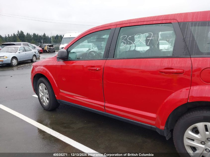2017 Dodge Journey Se VIN: 3C4PDCAB0HT584631 Lot: 40035271