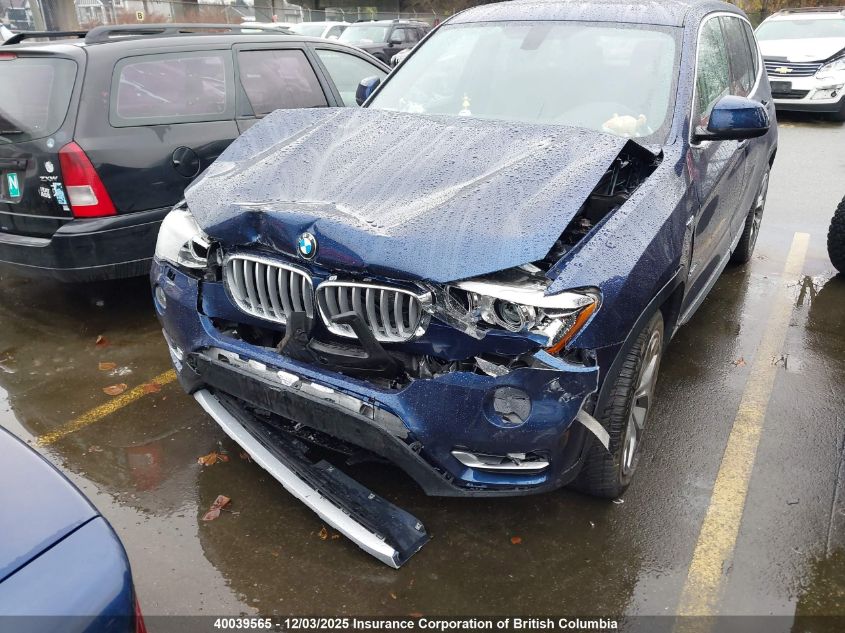 2015 BMW X3 xDrive28I VIN: 5UXWX9C54F0D58102 Lot: 40039565