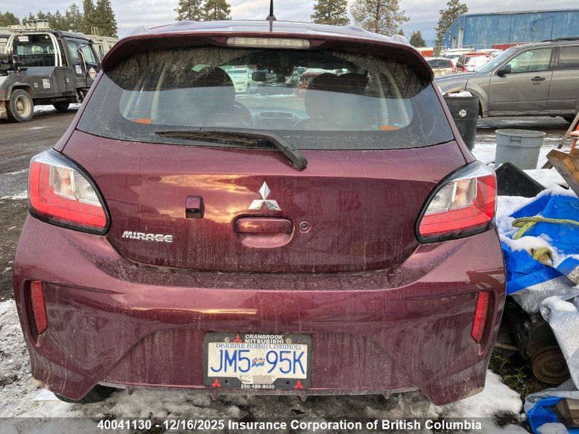 2024 Mitsubishi Mirage Se/Black Edition/Ralliart VIN: ML32AWHJ7RH019748 Lot: 40041130