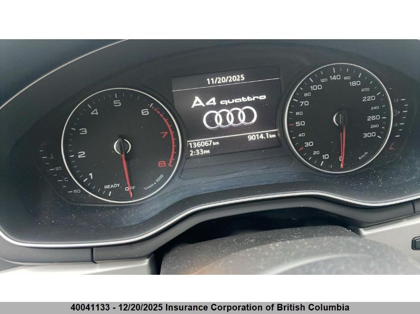 2017 Audi A4 VIN: WAUANAF44HN021225 Lot: 40041133