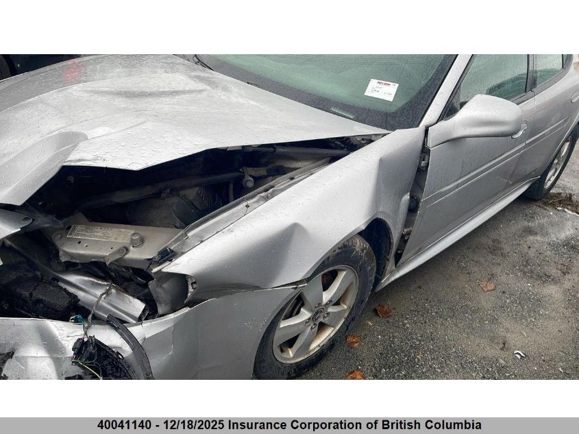 2005 Pontiac Grand Prix VIN: 2G2WP522751195788 Lot: 40041140