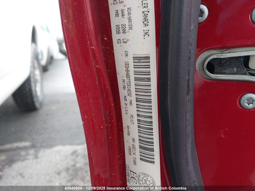 1B3HB48B77D510232 2007 DODGE CALIBER photo no. 19