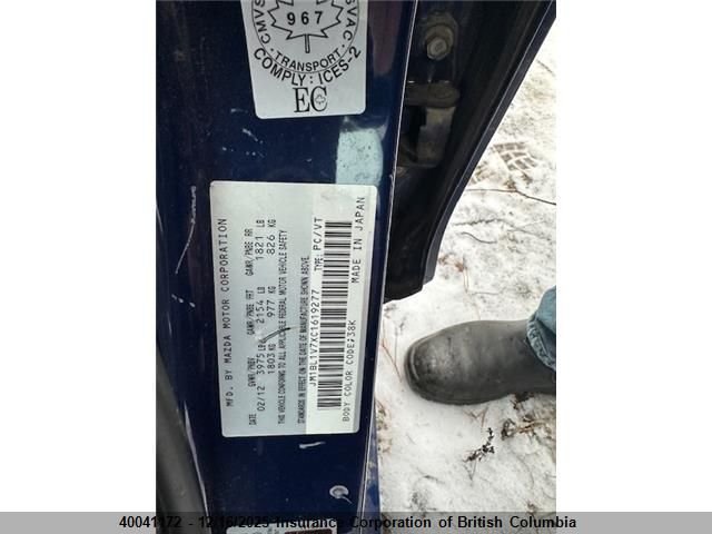 2012 Mazda 3 I VIN: JM1BL1V7XC1619277 Lot: 40041172