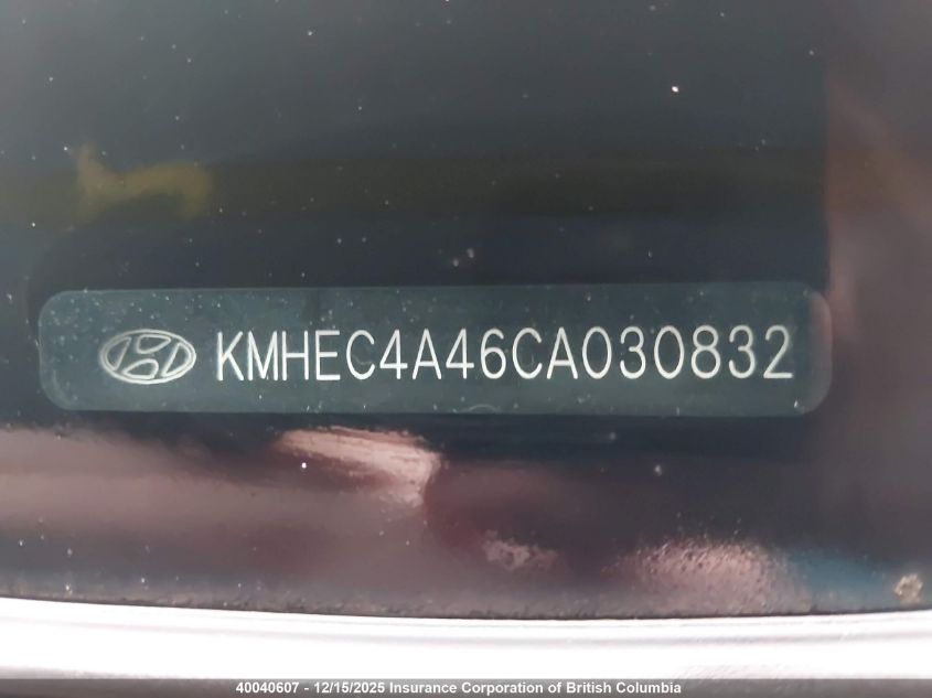 2012 Hyundai Sonata Hybrid Hybrid VIN: KMHEC4A46CA030832 Lot: 40040607