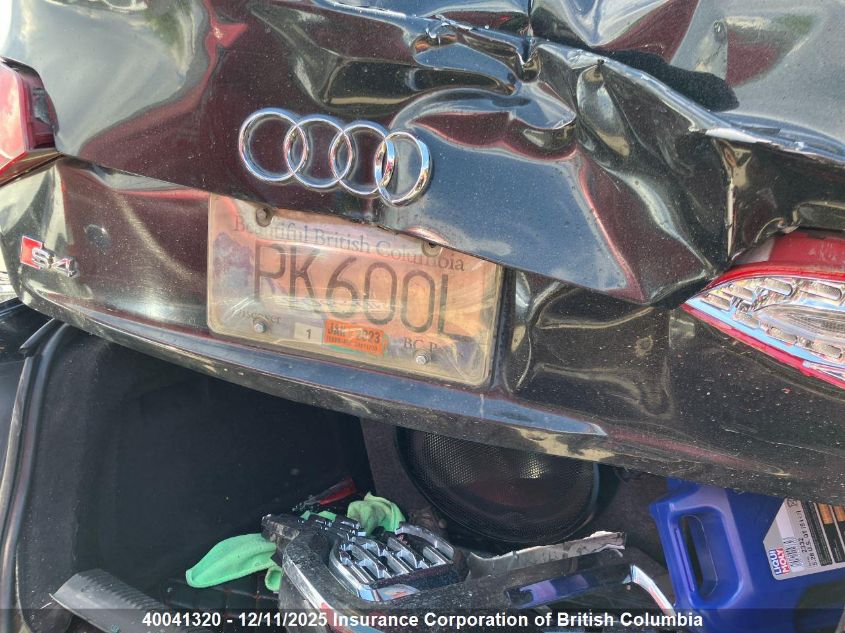 2012 Audi S4 VIN: WAUFGCFL7CA116669 Lot: 40041320