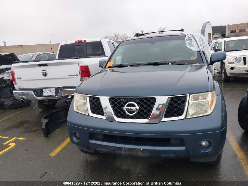 2007 Nissan Pathfinder Le/Se/Xe VIN: 5N1AR18W27C626307 Lot: 40041329