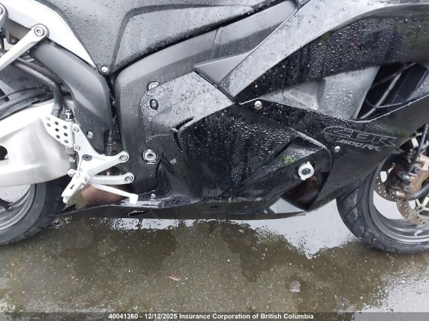 2012 Honda Cbr600 Rr-Abs VIN: JH2PC4056CK500009 Lot: 40041360