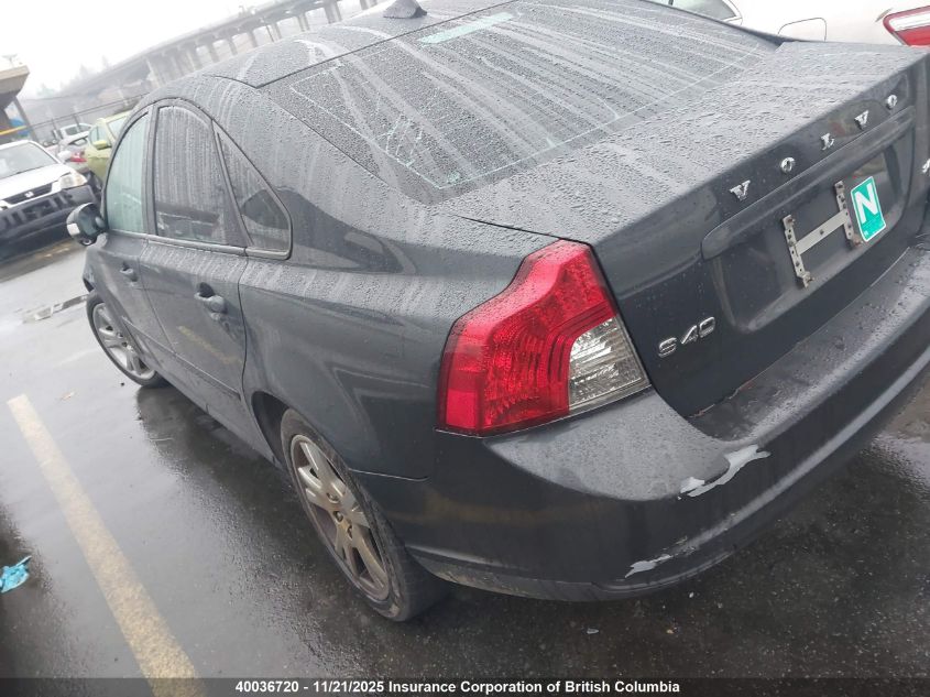 2009 Volvo S40 2.4I VIN: YV1MS382692460567 Lot: 40036720