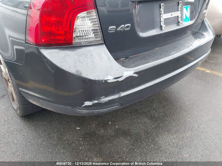 2009 Volvo S40 2.4I VIN: YV1MS382692460567 Lot: 40036720