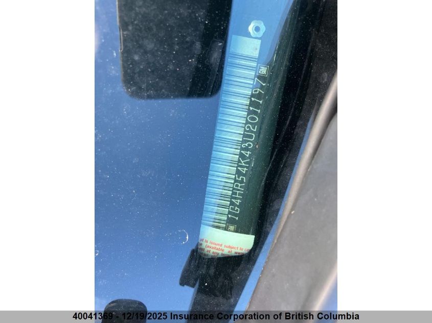 2003 Buick Lesabre Limited VIN: 1G4HR54K43U201197 Lot: 40041369