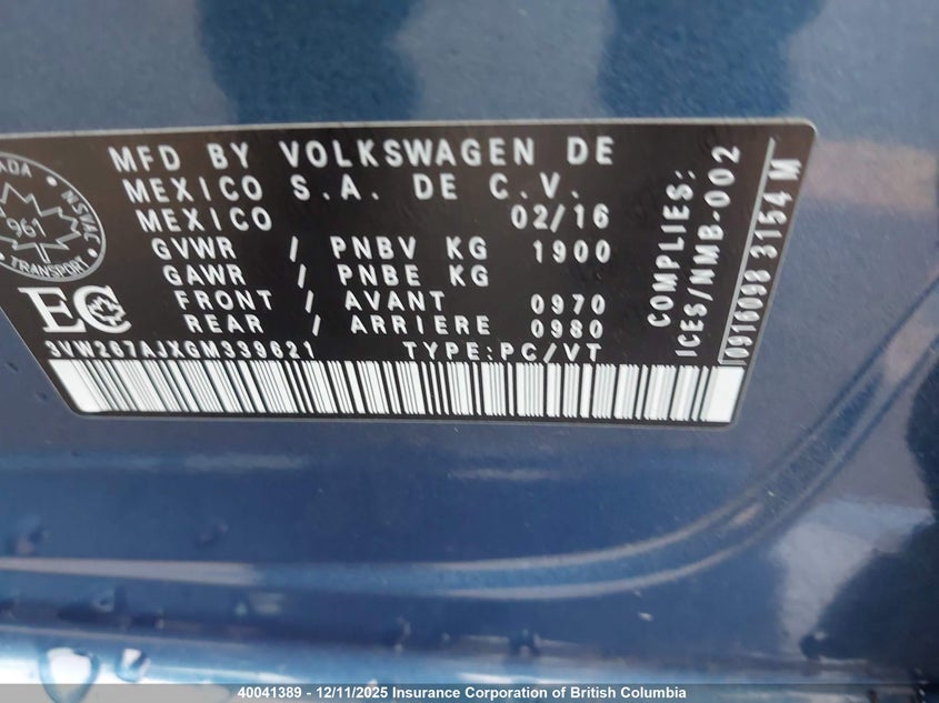 3VW267AJXGM339621 2016 VOLKSWAGEN JETTA photo no. 18