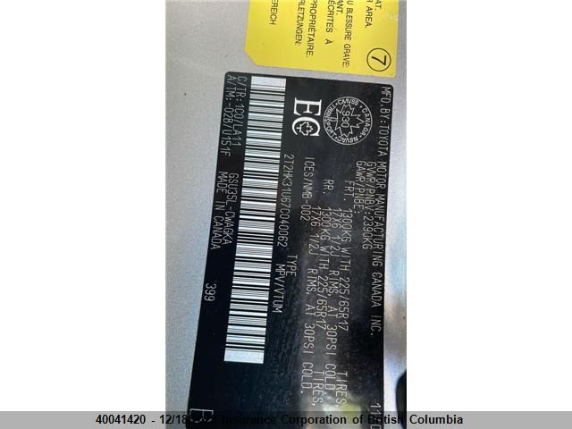 2007 Lexus Rx 350 VIN: 2T2HK31U67C040062 Lot: 40041420