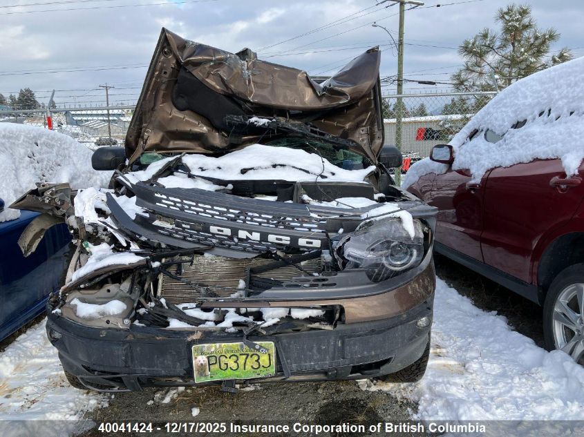 2022 Ford Bronco Sport Badlands VIN: 3FMCR9D95NRD85204 Lot: 40041424