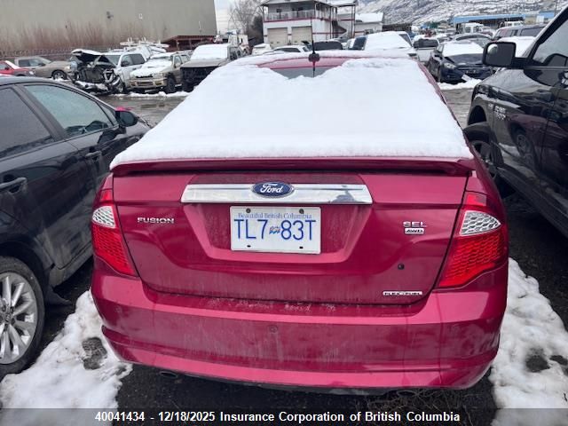 2012 Ford Fusion Sel VIN: 3FAHP0CG8CR335640 Lot: 40041434