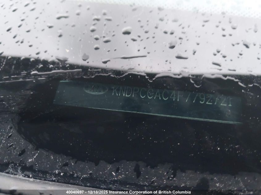 2015 Kia Sportage Ex VIN: KNDPCCAC4F7792721 Lot: 40040697