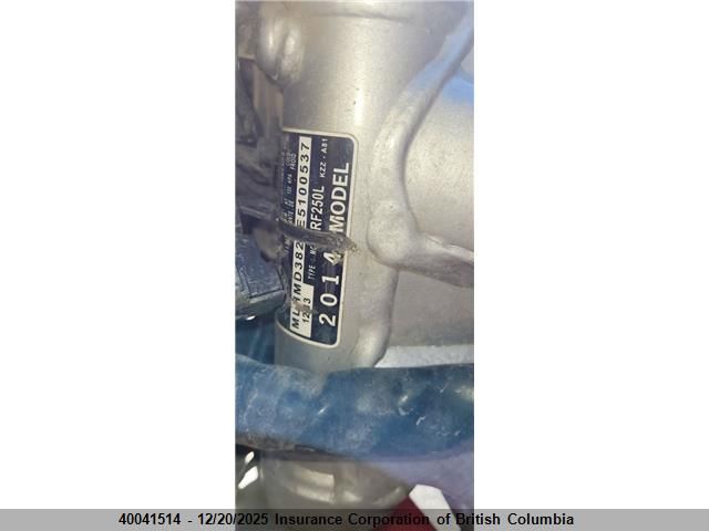 2014 Honda Crf250 L VIN: MLHMD3829E5100537 Lot: 40041514