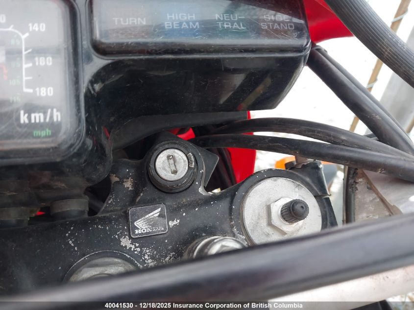 2004 Honda Xr650 L VIN: JH2RD062X4K250030 Lot: 40041530