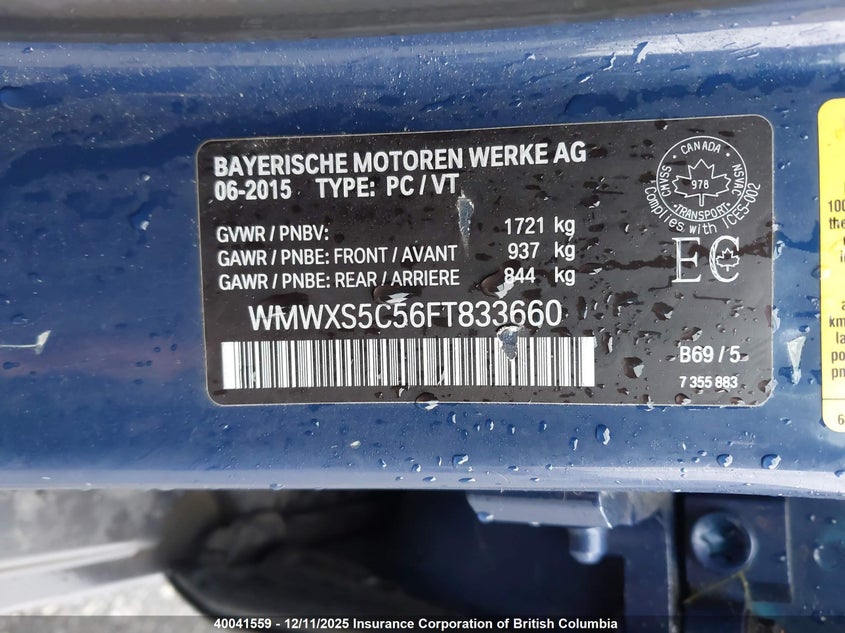 WMWXS5C56FT833660 2015 MINI COOPER photo no. 9
