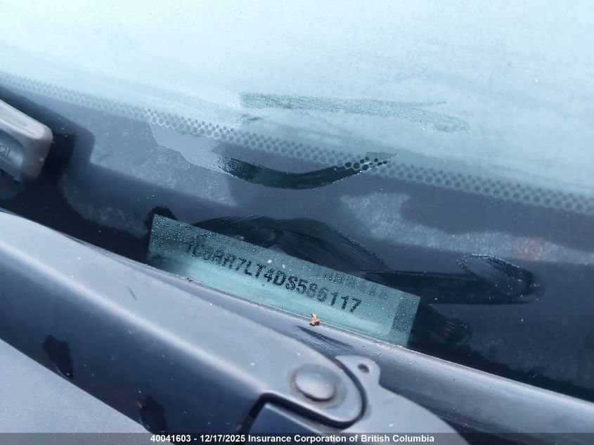 2013 Ram 1500 Slt VIN: 1C6RR7LT4DS586117 Lot: 40041603