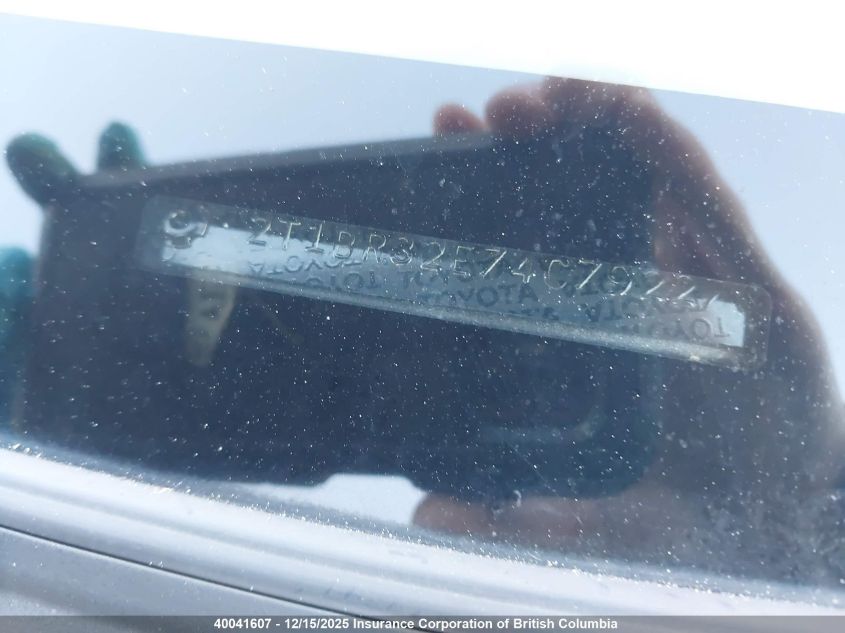 2004 Toyota Corolla Ce/Le/S VIN: 2T1BR32E74C792278 Lot: 40041607