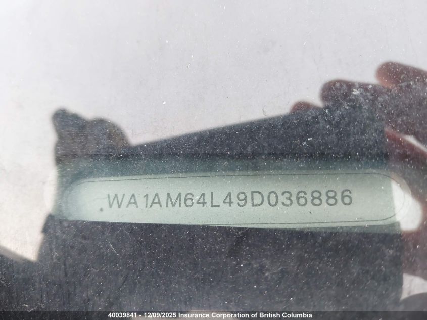 2009 Audi Q7 Tdi VIN: WA1AM64L49D036886 Lot: 40039841