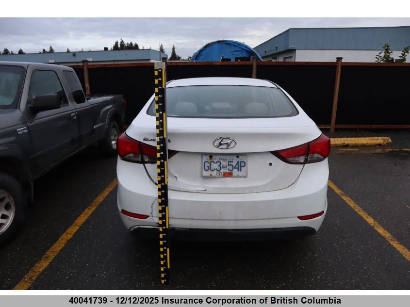 2016 Hyundai Elantra Se/Sport/Limited VIN: 5NPDH4AE9GH675628 Lot: 40041739