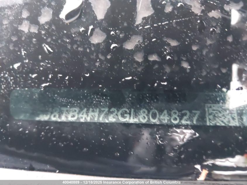 2016 Acura Rdx Advance VIN: 5J8TB4H72GL804827 Lot: 40040889